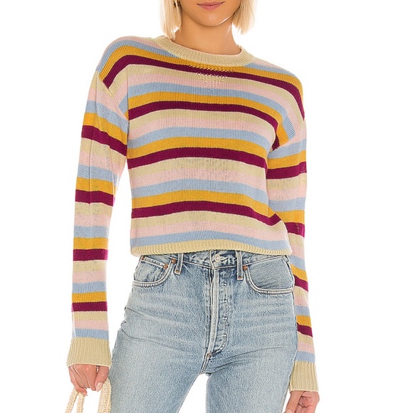 Tularosa Sweaters - TULAROSA Kokomo rainbow stripe sweater